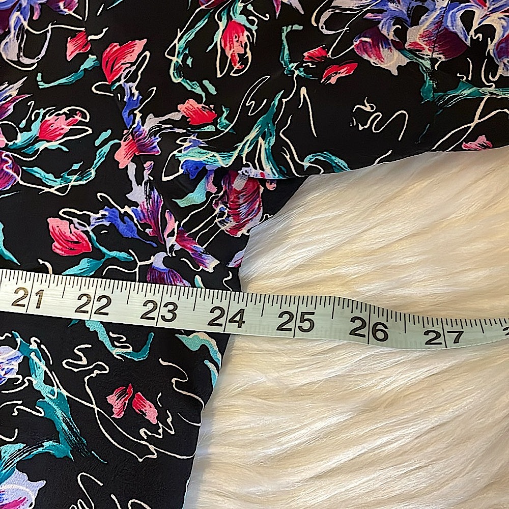 Jos. A. Bank Black Multicolour Silk Blouse - Picture 8 of 10